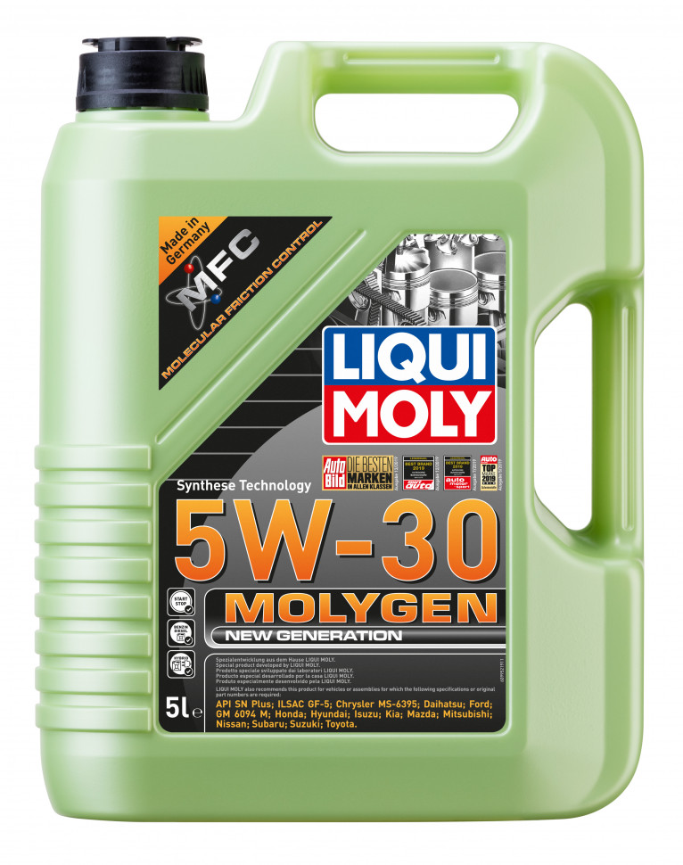 9043 Liqui Moly HC-синт. моторное масло Molygen New Generation 5W-30 5л