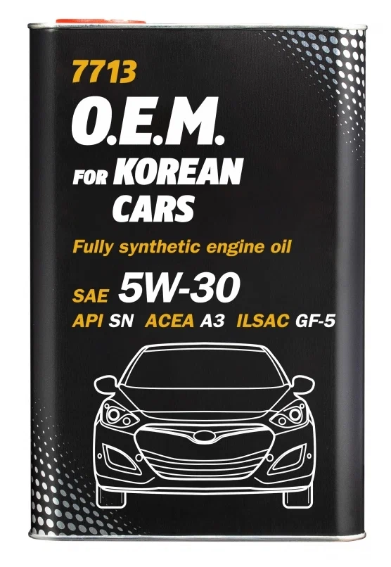 7713-1A Mannol O.E.M. for Hyundai Kia 5W-30 Моторное масло синтетическое  1л