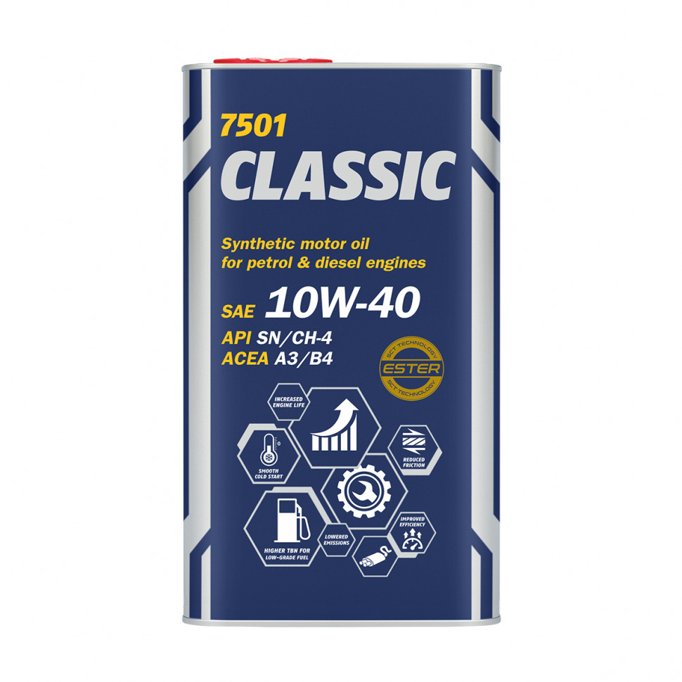 Mannol 7501 Моторное масло гидросинтетическое CLASSIC 10W-40 1л