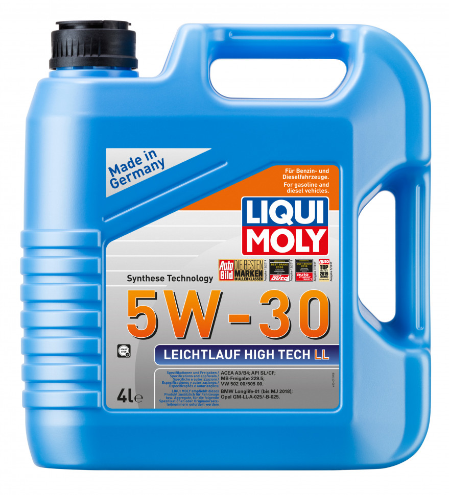 39006 Liqui Moly HC-синт. масло Leichtlauf High Tech LL  5W-30 (4л)
