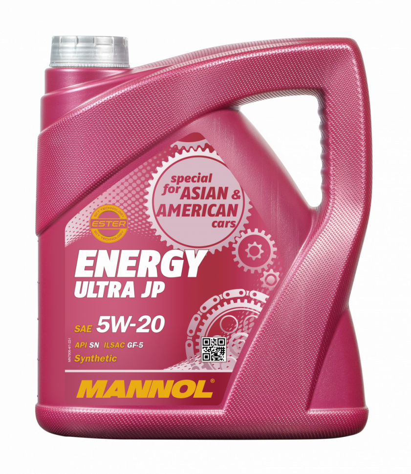 Mannol Energy Ultra JP SAE 5W-20 Масло моторное синтетическое 4л