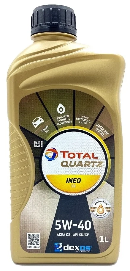 Total Quartz INEO C3 5W-40 Масло моторное синтетическое 1л
